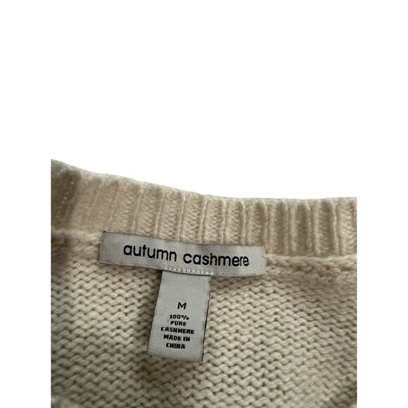 Autumn Cashmere Leopard Crew Sweater in Chalk Black Pink - Picture 4 of 4